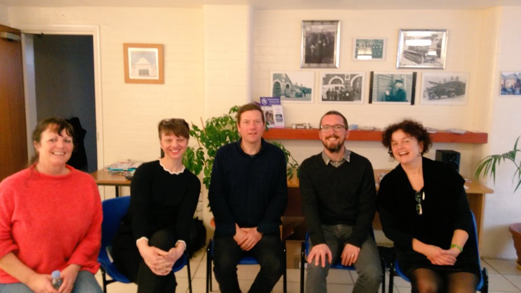 Photo of writers on the Crossing Borders Continental Breakfast