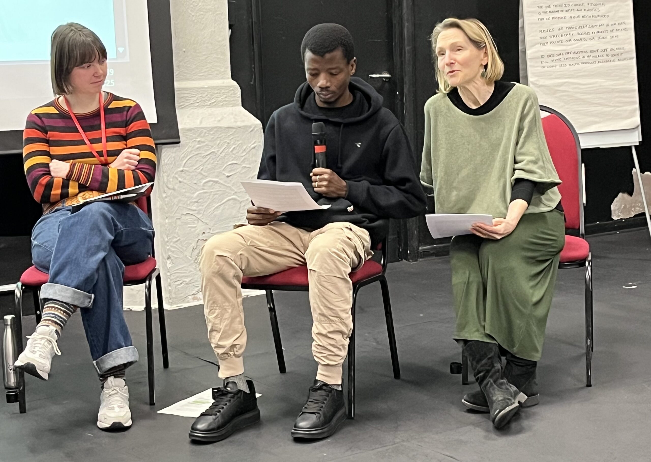 Speakers on panel at Climate Action Youth Summit